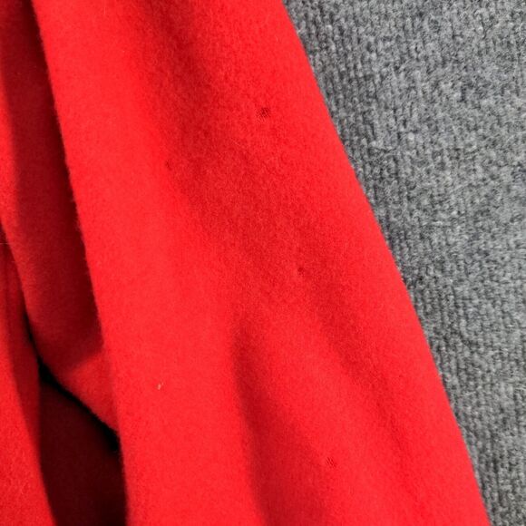 Angiola Bellini Women's Blazer Jacket Red 14 Shawl Lapel One Button Wool Italy - Picture 8 of 12